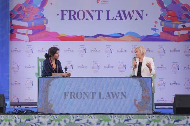 Publisher Chiki Sarkar with Tina Brown (Jaipur Literature Festival) Publisher Chiki Sarkar with Tina Brown (Jaipur Literature Festival)