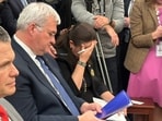 A photo of Ukrainian Ambassador Oksana Markarova capturing her despair during a tense Oval Office meeting has gone viral.