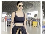 Mouni stuns in an unconventional get up.