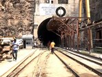 Rescue operation underway to trace workers trapped inside the partially collapsed Telangana's Srisailam Left Bank Canal tunnel, in Nagarkurnool, Telangana, Friday, Feb. 28, 2025. Rescue operation underway to trace workers trapped inside the partially collapsed Telangana's Srisailam Left Bank Canal tunnel, in Nagarkurnool, Telangana, Friday, Feb. 28, 2025.