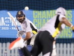 Dubai: India's Rohit Sharma bats in the nets during a practice session ahead of a One Day International (ODI) cricket match of the ICC Champions Trophy between India and New Zealand Dubai: India's Rohit Sharma bats in the nets during a practice session ahead of a One Day International (ODI) cricket match of the ICC Champions Trophy between India and New Zealand