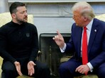 U.S. President Donald Trump meets with Ukrainian President Volodymyr Zelenskiy at the White House in Washington, D.C. on Friday.
