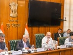 Union home minister Amit Shah during a meeting to review security situation in Manipur, in New Delhi, Saturday, March 1, 2025. Union home minister Amit Shah during a meeting to review security situation in Manipur, in New Delhi, Saturday, March 1, 2025.