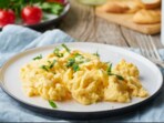 A nutritionist suggests eating scrambled eggs with feta cheese after a workout. (Representative picture: Freepik) A nutritionist suggests eating scrambled eggs with feta cheese after a workout. (Representative picture: Freepik)
