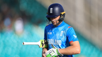 Jos Buttler finished his ODI captaincy with another defeat and ended up registering another low score and was dismissed for 21 off 43 balls. (REUTERS)