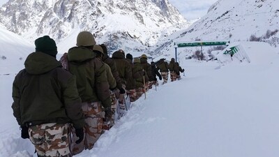 Uttarakhand avalanche: The rescue operation is underway after several labourers got trapped under snow following an avalanche in Mana area of Chamoli district. (PTI)