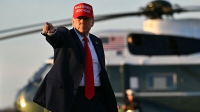 Trump repeated his position that he “did absolutely nothing wrong” and his claim that the case against him was a political witchhunt. (Photo by ROBERTO SCHMIDT / AFP) (AFP) Trump repeated his position that he “did absolutely nothing wrong” and his claim that the case against him was a political witchhunt. (Photo by ROBERTO SCHMIDT / AFP) (AFP)