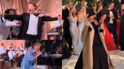 Zuckerberg was seen wearing a tear-away suit for celebrating his wife Priscilla's birthday. (Instagram/@zuck) Zuckerberg was seen wearing a tear-away suit for celebrating his wife Priscilla's birthday. (Instagram/@zuck)