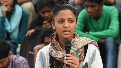 Former JNUSU vice president Shehla Rashid Shora. (Vipin Kumar/Hindustan Times)