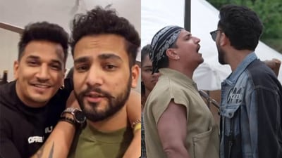 Elvish Yadav and Prince Narula express love for each other after ugly fight on Roadies XX. Elvish Yadav and Prince Narula express love for each other after ugly fight on Roadies XX.