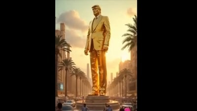 ‘Trump Gaza’ video creators, Vromen and Avital, now appear to regret the video, claiming that it was an experiment with an AI software called Arcana and that they had no idea how it reached the White House. (Truth Social/Donald Trump) ‘Trump Gaza’ video creators, Vromen and Avital, now appear to regret the video, claiming that it was an experiment with an AI software called Arcana and that they had no idea how it reached the White House. (Truth Social/Donald Trump)