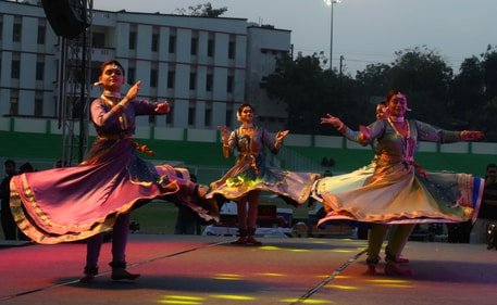 Kathak performance at KD Singh Babu Stadium (Photo: Deepak Gupta/HT) Kathak performance at KD Singh Babu Stadium (Photo: Deepak Gupta/HT)