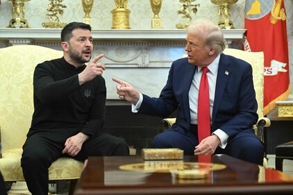US President Donald Trump and Ukraine's President Volodymyr Zelensky meet in the Oval Office of the White House in Washington, DC, February 28, 2025. (AFP) US President Donald Trump and Ukraine's President Volodymyr Zelensky meet in the Oval Office of the White House in Washington, DC, February 28, 2025. (AFP)