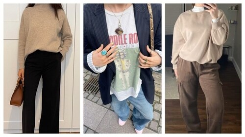 One of the ways to ace luxe casualwear is to play around and mismatch silhouettes. (Representational pics: Pinterest) One of the ways to ace luxe casualwear is to play around and mismatch silhouettes. (Representational pics: Pinterest)