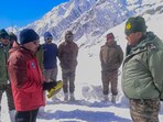 Army personnel during the rescue operation of BRO workers, who got trapped under heavy snow following the avalanche that struck on 28th Feb, near Mana in Chamoli on Sunday. 