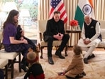 Elon Musk with Prime Minister Narendra Modi in Washington DC, accompanied by his partner, Shivon Zilis, and three of their four children. Elon Musk with Prime Minister Narendra Modi in Washington DC, accompanied by his partner, Shivon Zilis, and three of their four children.