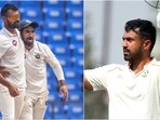 Karun Nair (R) was dismissed by Aditya Sarwate in the Ranji Trophy Karun Nair (R) was dismissed by Aditya Sarwate in the Ranji Trophy