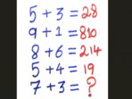 A maths brain teaser puzzled users on X.