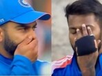 Hardik Pandya, Virat Kohli hide their faces in disappointment