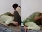 After the video went viral on social media, the woman's brother filed a police complaint, alleging that she had been holding their mother captive.