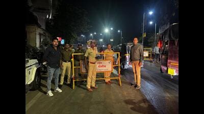 According to officials, violators were penalized for offences such as wrong-side driving, triple-seat riding, and failure to wear seat belts. (HT PHOTO)