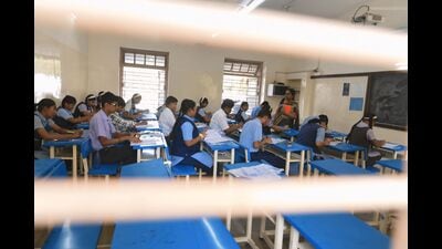 According to the board, an employee at the exam centre was found clicking a photograph of the SSC class 10 English paper at around 11.30 am on the day of the examination on Saturday. (REPRESENTATIVE PIC) According to the board, an employee at the exam centre was found clicking a photograph of the SSC class 10 English paper at around 11.30 am on the day of the examination on Saturday. (REPRESENTATIVE PIC)