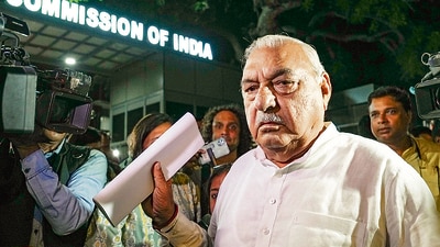 Bhupinder Singh Hooda said law and order has "completely collapsed" in the state (HT_PRINT)