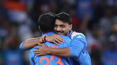 Axar Patel was the player who started the chokehold that India's spinners have employed on New Zealand today but he looked set to finish his spell wicketless. However, he ended up getting a scalp off the last ball after all and it was none other than Kane Williamson who fell. (REUTERS)