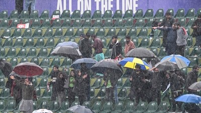 Pakistan's last Champions Trophy group match with Bangladesh on February 27, was abandoned without a ball being bowled in Rawalpindi. (AFP) Pakistan's last Champions Trophy group match with Bangladesh on February 27, was abandoned without a ball being bowled in Rawalpindi. (AFP)