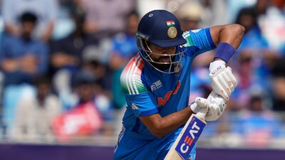 Shreyas Iyer showed his importance at No.4 once again as he steadied the Indian innings. (AP) Shreyas Iyer showed his importance at No.4 once again as he steadied the Indian innings. (AP)