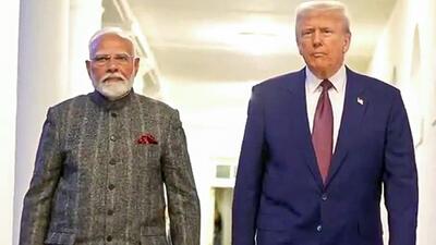 Prime Minister Narendra Modi with US President Donald Trump at the White House in Washington DC on February 13. (ANI) Prime Minister Narendra Modi with US President Donald Trump at the White House in Washington DC on February 13. (ANI)