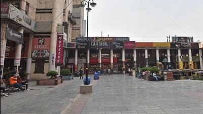 The Janakpuri district centre (in photo), along with Netaji Subhash Place and Rajendra Nagar, are part of the pilot project. (HT Archive) The Janakpuri district centre (in photo), along with Netaji Subhash Place and Rajendra Nagar, are part of the pilot project. (HT Archive)