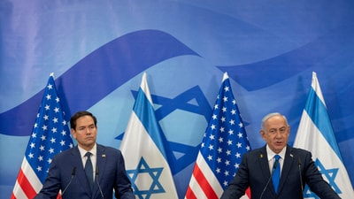 US secretary of state Marco Rubio signed a declaration authorising $4 billion military aid to Israel (Ohad Zwigenberg/Pool via REUTERS/File Photo)