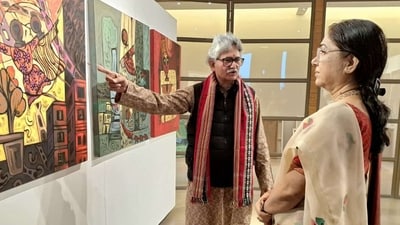 Awadhesh Misra and Prof Mandavi Singh