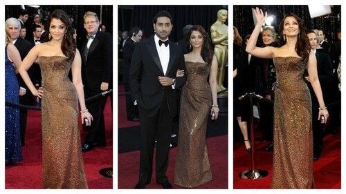 Aishwarya Rai walked the red carpet with her husband Abhishek Bachchan at 2011 Oscars. (PC: Pinterest) Aishwarya Rai walked the red carpet with her husband Abhishek Bachchan at 2011 Oscars. (PC: Pinterest)
