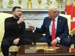 US President Donald Trump and Ukraine's President Volodymyr Zelensky meet in the Oval Office of the White House in Washington, DC, February 28, 2025. US President Donald Trump and Ukraine's President Volodymyr Zelensky meet in the Oval Office of the White House in Washington, DC, February 28, 2025.
