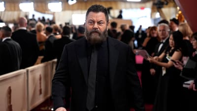 Nick Offerman arrives at the Oscars on Sunday, March 2, 2025, at the Dolby Theatre in Los Angeles. (AP Photo/John Locher) (John Locher/Invision/AP) Nick Offerman arrives at the Oscars on Sunday, March 2, 2025, at the Dolby Theatre in Los Angeles. (AP Photo/John Locher) (John Locher/Invision/AP)