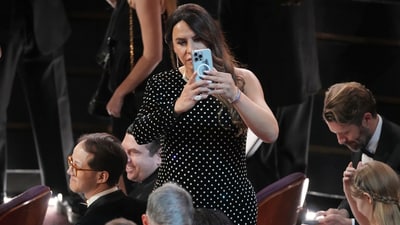 Karla Sofía Gascón in the audience during the Oscars on Sunday, March 2, 2025, at the Dolby Theatre in Los Angeles. (AP Photo/Chris Pizzello) (Chris Pizzello/Invision/AP) Karla Sofía Gascón in the audience during the Oscars on Sunday, March 2, 2025, at the Dolby Theatre in Los Angeles. (AP Photo/Chris Pizzello) (Chris Pizzello/Invision/AP)