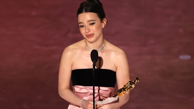 Mikey Madison wins the Oscar for Best Actress in a Leading Role for "Anora" during the Oscars show at the 97th Academy Awards in Hollywood, Los Angeles, California, U.S., March 2, 2025. REUTERS/Carlos Barria (REUTERS)