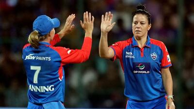 Delhi Capitals' bowler Marizanne Kapp. (PTI) Delhi Capitals' bowler Marizanne Kapp. (PTI)
