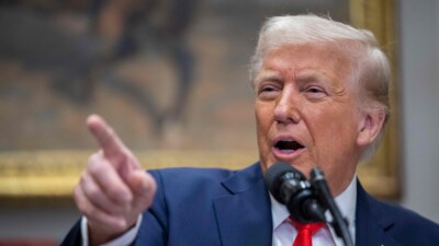 US President Donald Trump speaks in the Roosevelt Room of the White House in Washington, DC, on March 3, 2025. (AFP) US President Donald Trump speaks in the Roosevelt Room of the White House in Washington, DC, on March 3, 2025. (AFP)