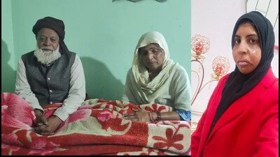 Shahzadi Khan (right) and her parents (HT) Shahzadi Khan (right) and her parents (HT)