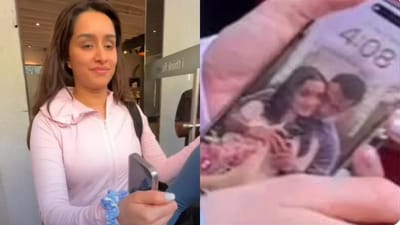 Shraddha Kapoor's romantic phone wallpaper with Rahul Mody catches fans' attention. Shraddha Kapoor's romantic phone wallpaper with Rahul Mody catches fans' attention.