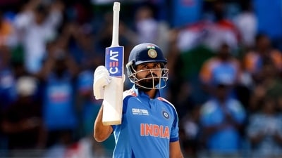 Shreyas Iyer scored a gritty half-century against New Zealand. (PTI) Shreyas Iyer scored a gritty half-century against New Zealand. (PTI)
