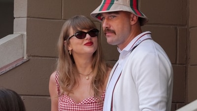 Taylor Swift and Travis Kelce reportedly went out on a low-key date night following their return to the US (AFP) Taylor Swift and Travis Kelce reportedly went out on a low-key date night following their return to the US (AFP)