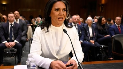 Former Rep. Tulsi Gabbard, President Donald Trump's choice to be the Director of National Intelligence, appears before the Senate Intelligence Committee for her confirmation hearing on Capitol Hill, Thursday, Jan. 30, 2025, in Washington. (AP) Former Rep. Tulsi Gabbard, President Donald Trump's choice to be the Director of National Intelligence, appears before the Senate Intelligence Committee for her confirmation hearing on Capitol Hill, Thursday, Jan. 30, 2025, in Washington. (AP)
