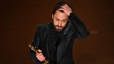 US actor Kieran Culkin accepts the award for Outstanding Performance by a Male Actor in a Supporting Role for "A Real Pain" onstage during the 97th Annual Academy Awards at the Dolby Theatre in Hollywood, California on March 2, 2025. (Photo by Patrick T. Fallon / AFP) (AFP) US actor Kieran Culkin accepts the award for Outstanding Performance by a Male Actor in a Supporting Role for "A Real Pain" onstage during the 97th Annual Academy Awards at the Dolby Theatre in Hollywood, California on March 2, 2025. (Photo by Patrick T. Fallon / AFP) (AFP)