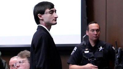 Robert E. Crimo III., leaves after he pleads guilty to Highland Park parade shooting in Judge Victoria A. Rossetti?s courtroom in Waukegan, Ill., U.S., March 3, 2025. Nam Y. Huh/Pool via REUTERS (via REUTERS)