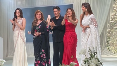 Mumtaz debuts for Manish Malhotra alongside Khushi Kapoor, Urmila Matondkar and Shilpa Shetty Mumtaz debuts for Manish Malhotra alongside Khushi Kapoor, Urmila Matondkar and Shilpa Shetty