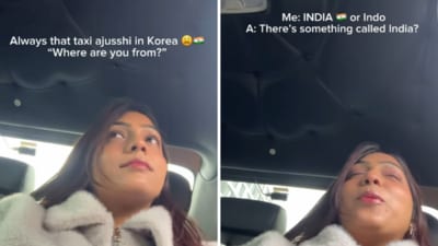 Piyusha Patil, a fashion and beauty content creator, based in South Korea's Seoul shared her bizarre interaction with a Korean taxi driver (Instagram/piyuchino) Piyusha Patil, a fashion and beauty content creator, based in South Korea's Seoul shared her bizarre interaction with a Korean taxi driver (Instagram/piyuchino)